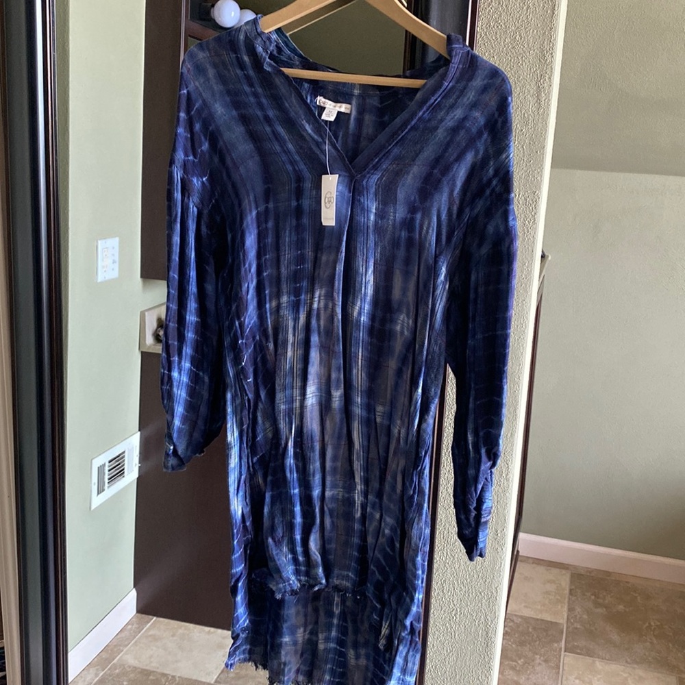 Cato blue tunic dress